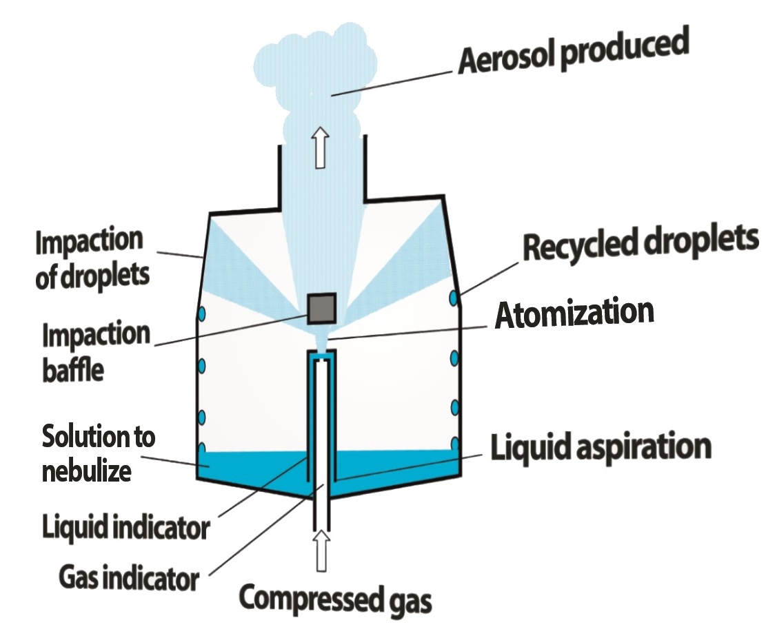 DTF - Technical diagram of an Atomisor® nebulizer DTF - Technical diagram of an Atomisor® nebulizer