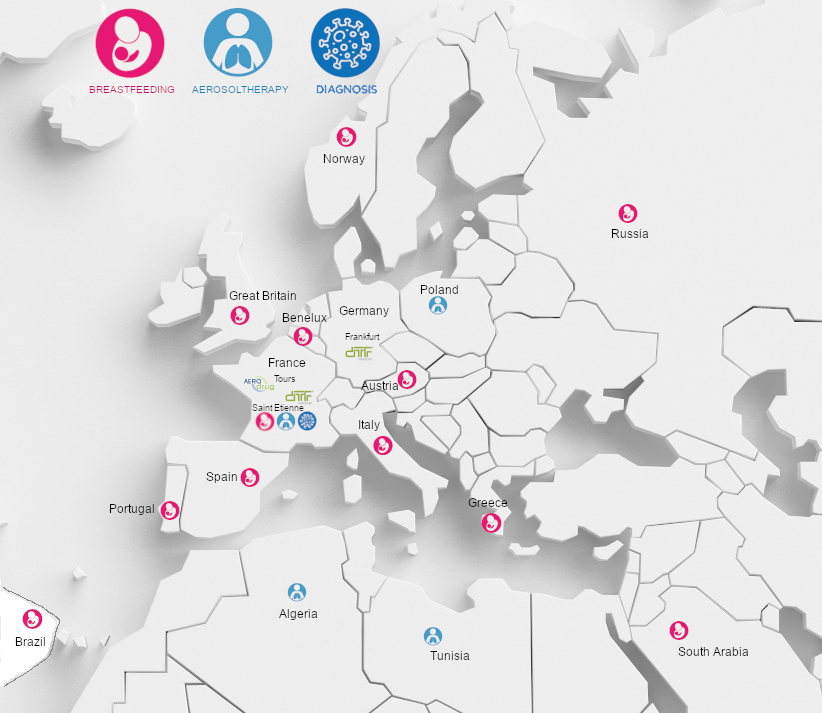 DTF - Carte présence France et International